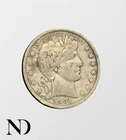 1901 Barber Half Dollar 50C Silver 🔥Better Date🔥 US Coin Nice Circulated VG/F