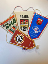 4 vintage pennants from the period 1975-1989 -Poland -ČSSR-LSSR-USSR - N-1