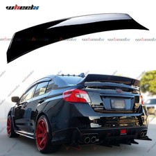 Rear Trunk Spoiler For 2015-2021 Subaru Wrx Sti Rb Gloss Black Duckbill Highkick