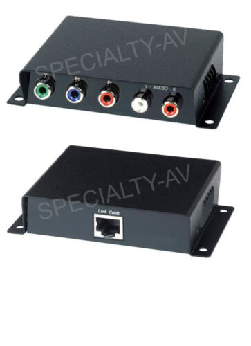 NEW HD Component Video Stereo L/R RCA Audio Balun Extender over single Cat 5e/6 - Picture 1 of 1