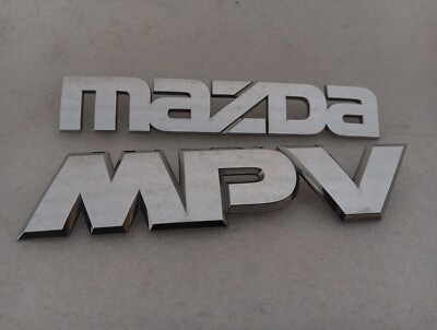 2000-2006 Mazda MPV Emblem Logo Symbol Badge Trunk Gate Rear Set Chrome 