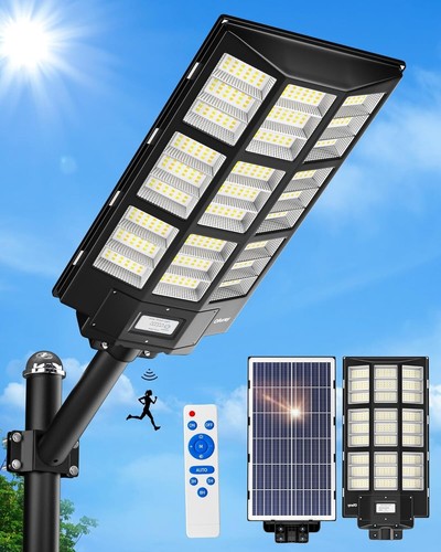 4000W Solar Street Light Outdoor-3000K/4000K/6500K Dimmable Outdoor Solar Light - Picture 9 of 13