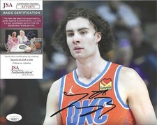 JOSH GIDDEY SIGNED OKLAHOMA CITY THUNDER 8X10 PHOTO  JSA COA