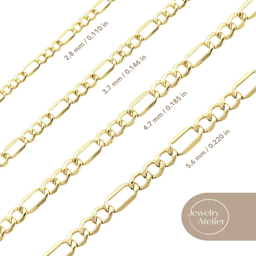 Goldkette Halskette Sammlung - 14K massiv Gelbgold gefüllt  - Bild 3 von 9
