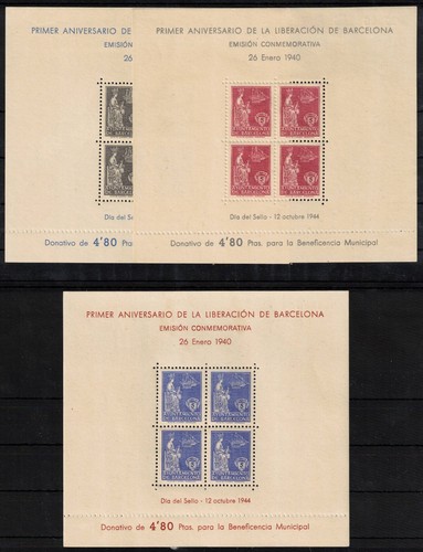 Barcelona City Council ** 62/64 Sheets Block - Year 1944 - Luxury - MNH