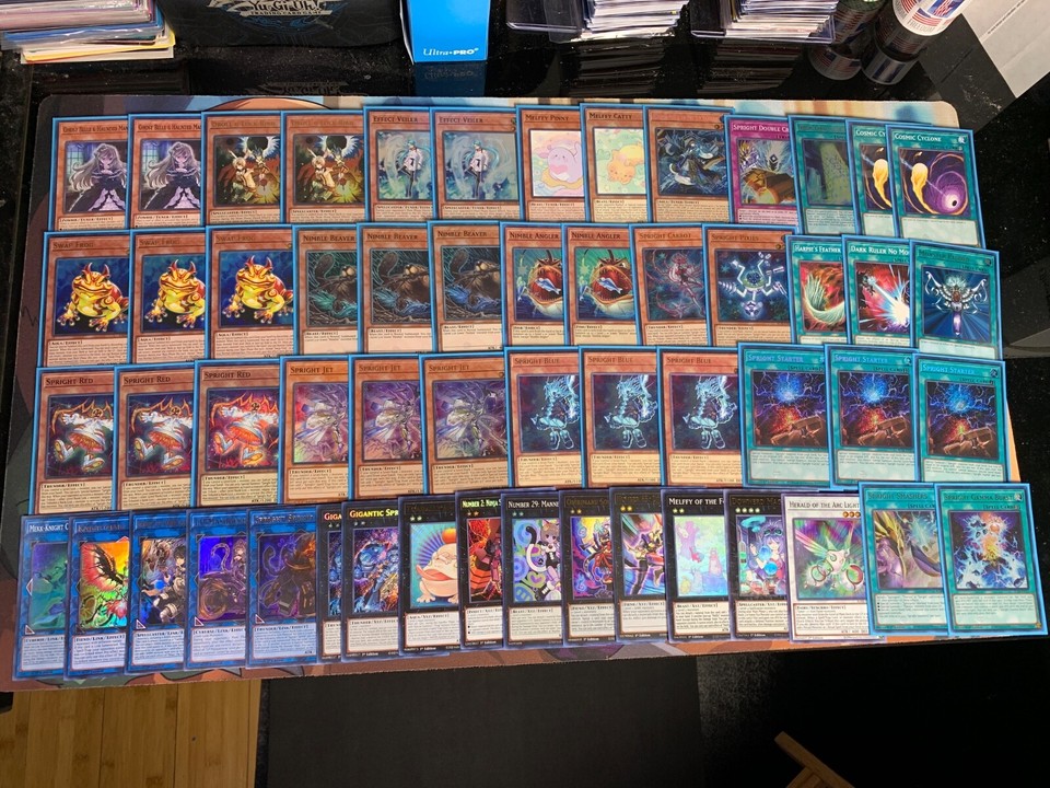 Yugioh Spright Deck - Frog, Nimble, Ice Barrier, Water, HIGH RARITY BLUE |  eBay