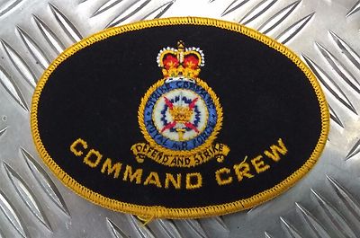 Original Vintage British Royal Air Force Command Crew ''Defend And Strike'' Patch