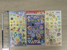 DAISO Pokemon sticker Japan DAISO Limited pocket monster Set of 3 Multi color