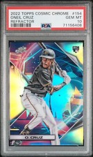 2022 Topps Cosmic Chrome #154 Oneil Cruz Refractor PSA 10