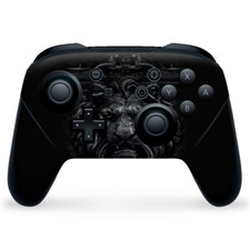 Nintendo Switch Pro Controller Skin Decal Vinyl Wrap - Gothic Lion door knocker