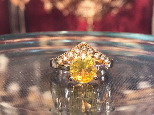 Lot-*10 Rings Mixed 18k Gold Plated StainlessSteel Zircon Crytal All Colors Set. - Picture 4 of 18