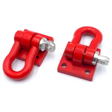 1Pairs Trailer Towing Buckle Tow Shackle Hook for 1/6 SCX6 AXI05000 RC Car Parts