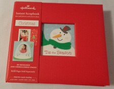 HALLMARK CHRISTMAS INSTANT SCRAPBOOK PHOTO ALBUM 'TIS THE SEASON MEMORY BOOK NIB