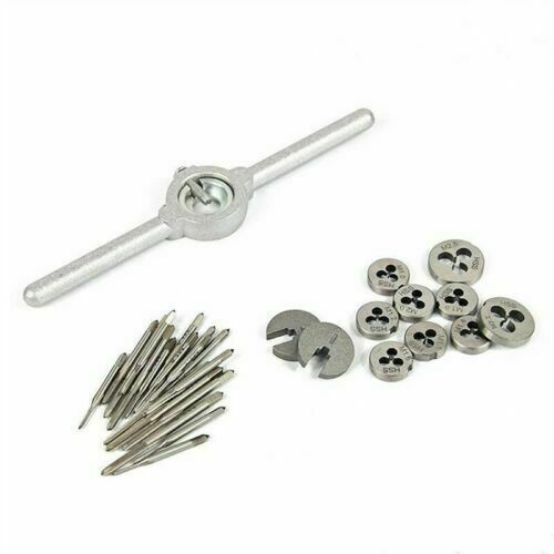31pcs M1 to M2.5 Mini Metric HSS Tap and Die set Watchmaker Tool Steel Tools Kit - Picture 8 of 12