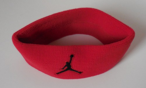 Nike Jordan Jumpman Headband Adult Unisex Dri-Fit Gym Red/Black - Picture 4 of 4
