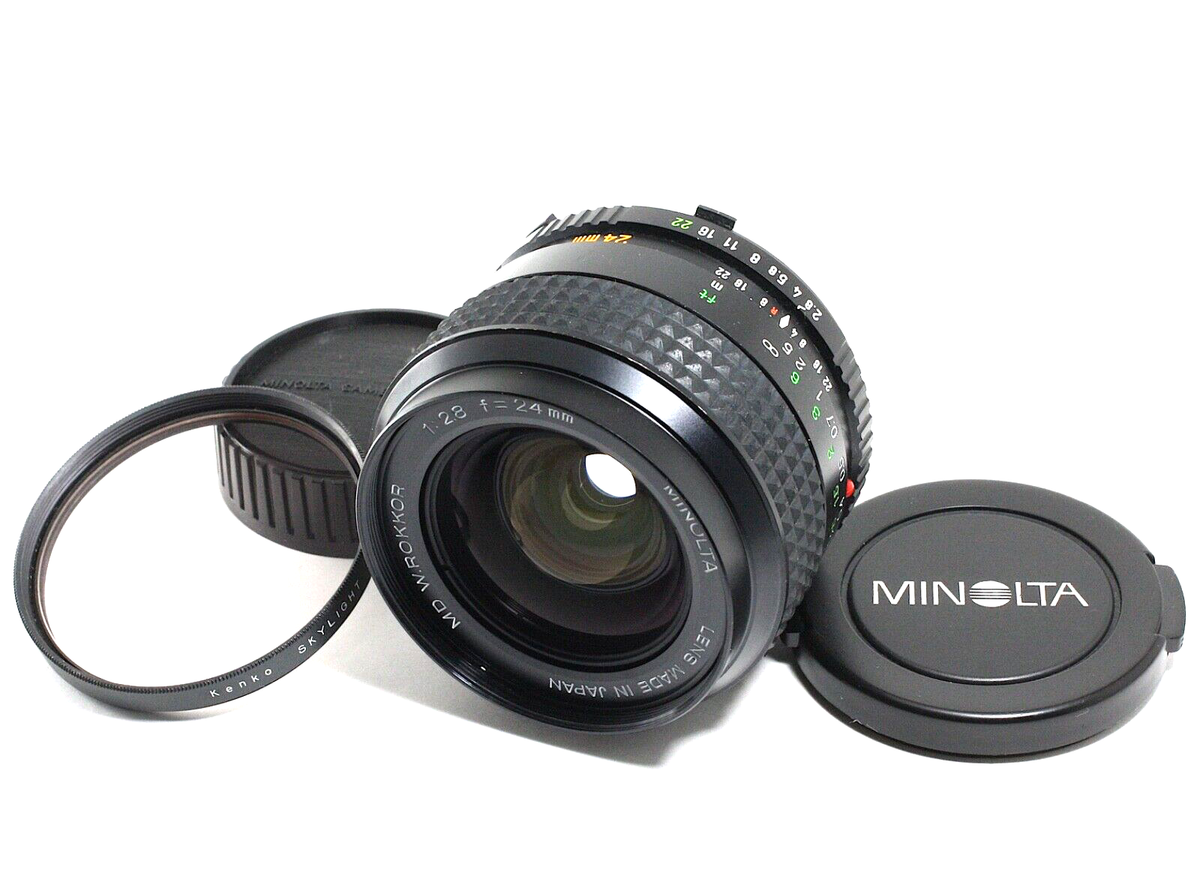 ☆美品☆ Minolta MC W.Rokkor 24mm F/2.8 8030 MINT】 MINOLTA MC W.ROKKOR SI 24mm F2.8 Wide Angle MF Lens