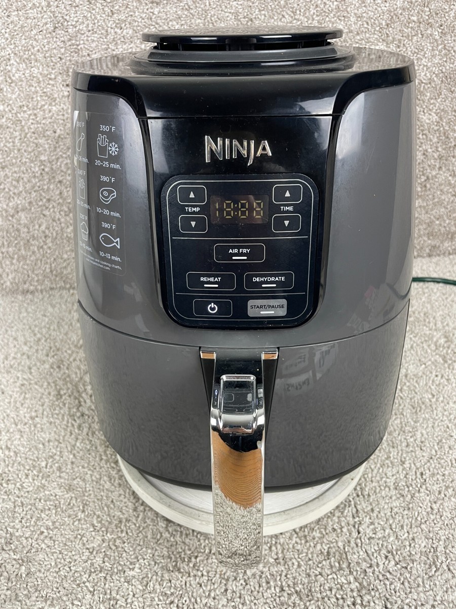 Ninja Air Fryer 1550W 4-Quart Model AF10 Series U7 Black Tested
