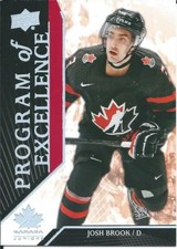 2019-20 UD Team Canada Juniors JOSH BROOK Program of Excellence #109