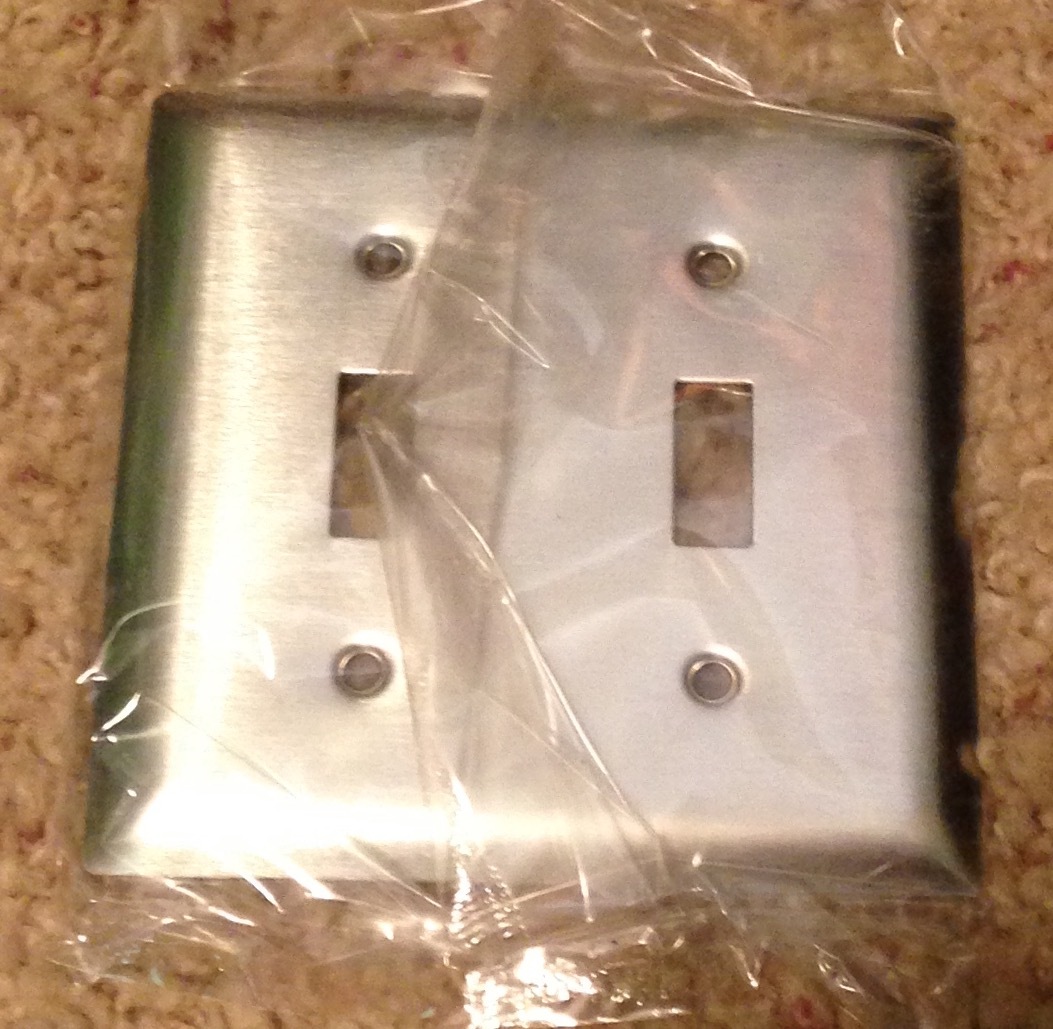 2 Gang Stainless Switch Wall Plate NEW Pass & Seymour Legrand SS2 Smooth 302SS