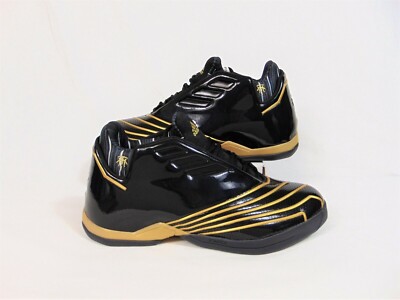 Adidas Bounce TMAC 2 Restomod Black Gold Basketball Shoes Sz 13 NEW H68049 RARE