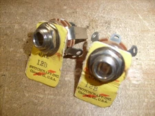 2 LOT SWITCHCRAFT #12B 1/4 INCH JACK --- Stereo Double Open circuit  - HAM RADIO