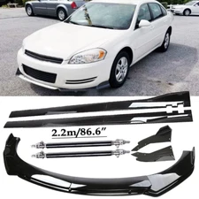 For Chevrolet Impala 2007-2020 Front Bumper Lip Splitter Spoiler Side Skirt Body