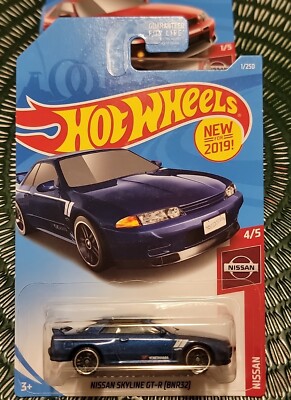 Hot Wheels Nissan Skyline GT-R (BNR32) 4/5 Blue. | eBay