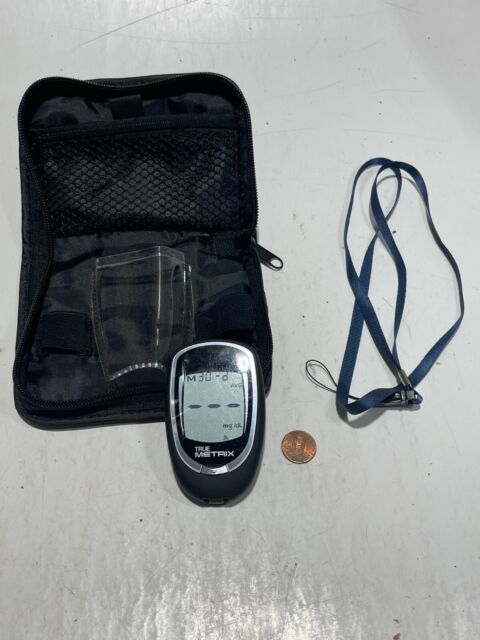 True Metrix Premium Self-Monitoring Blood Glucose Meter W/ Case + Lanyard