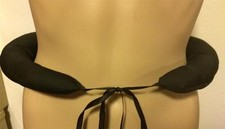 Elizabethan Tudor Medieval Bum Roll, Black Cotton - Choice of Size S - XL
