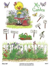 Suzy's Zoo Stickers 25 Sheets My Garden Suzy Ducken Suzy Spafford