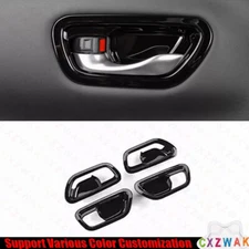 For Honda HR-V HRV 2023-2024 Bright Black  Inner Door Handle Bowl Panel Cover 4*