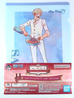 Sanji Zeff One Piece Emotional Stories A4 Clear File 2 set From Japan F/S