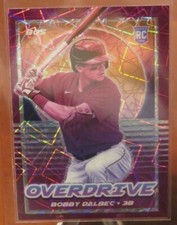 #933 BOBBY DALBEC 2021 CHRONICLES OVERDRIVE #9 PURPLE VELOCITY