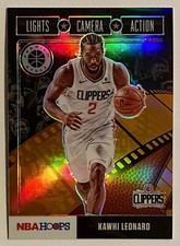 2019-20 Premium Kawhi Leonard Orange Lights Camera Action Prizm Refractor SP #17