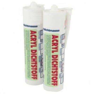 Restposten Acryl Dichtmasse Dichtungsmasse 310 g Kartusche weiß Acrylkartusche