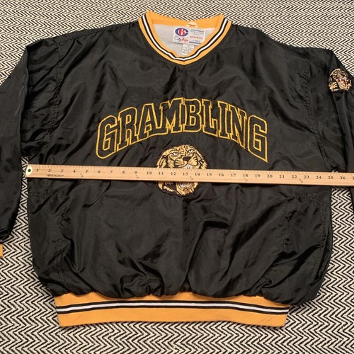 Vintage Grambling State University Tigers Nylon Satin Jacket Bomber - Large - Picture 8 of 10