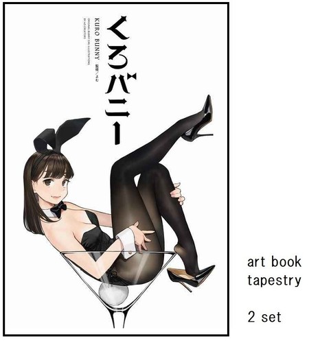kuro conejo medias niña libro de arte tapiz conjunto yom kanshu algún artista ilustre yomu - Imagen 3 de 4