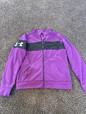 Under Armour All Season Gear Fitted Women's Jacket Medium Purple Full Zip