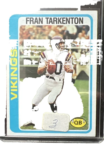 Fran Tarkenton Football Rookie Original Sports Trading Card Singles