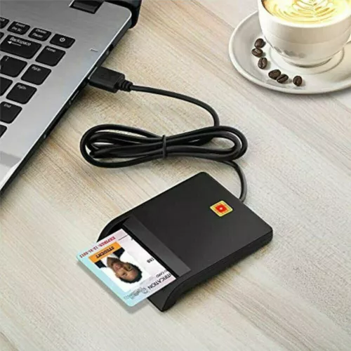USB Chipkartenleser Kartenleser Personalausweis Lesegerät Smart Card Reader - Bild 7 von 21