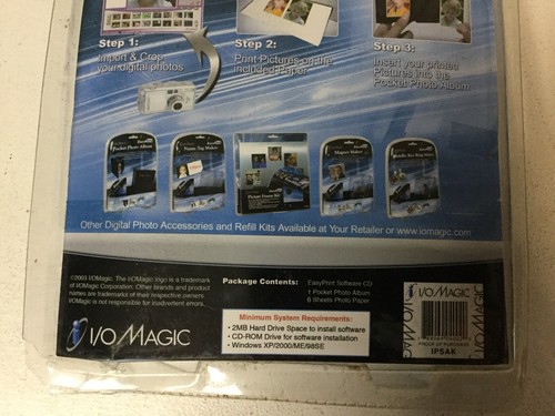 Pocket Wallet Size Photo Album I/O Magic / Inkjet Print / Easy ToPrint New D2 - Picture 6 of 8