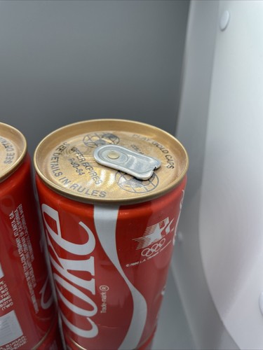 VINTAGE OLYMPIC GAMES LOS ANGELES 1984 COCA-COLA COCA COLA CANs Set Of 8 - Picture 11 of 14