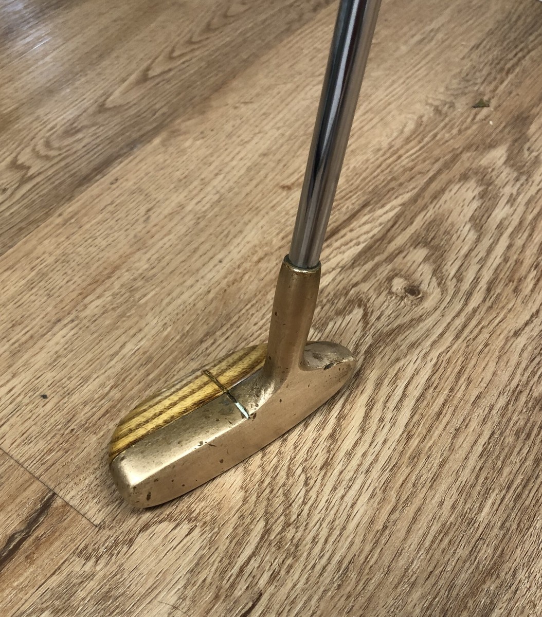 Matzie Velvet Touch Marlin half-mallet wood back 35in Brass Putter