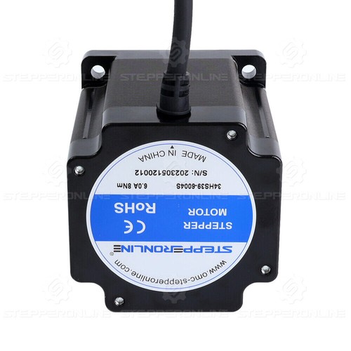 Nema 34 Stepper Motor 1.8deg Bipolar 1133oz.in 6A 86x86x98mm φ14m 4-Lead CNC - Picture 6 of 7