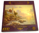 THOMAS KINKADE 1999 JIGSAW Puzzle THE SEA Of TRANQUILITY 1000 pc. 20"x27" SEALED — photo 1