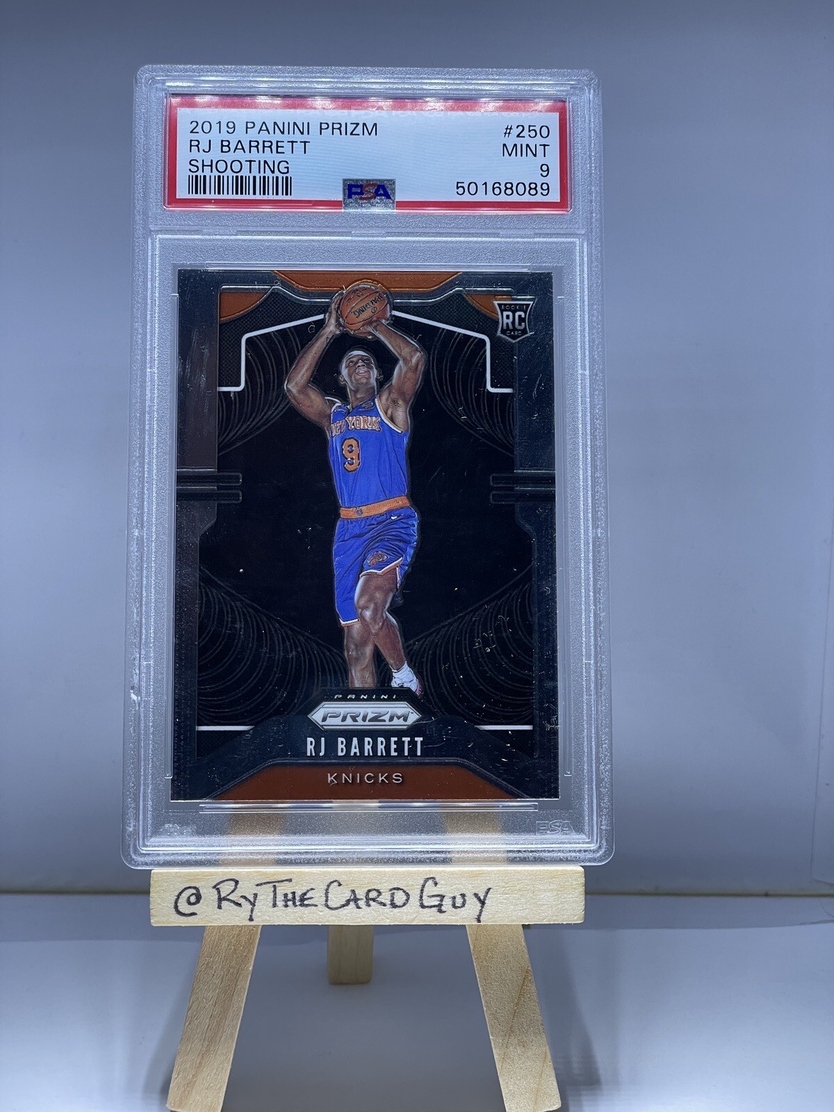 RJ Barrett 2019 Panini Prizm RC Shooting variation PSA 9 NY Knicks Raptors