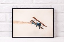 VINTAGE PLANE A4 PRINT PICTURE POSTER WALL ART HOME DECOR UNFRAMED GIFT NEW