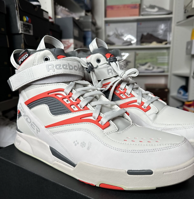 Size 14 - Reebok Spyder x Pump TZ Pure Grey Canton Red for Size 14 - Reebok Spyder x Pump TZ Pure Grey Canton Red for