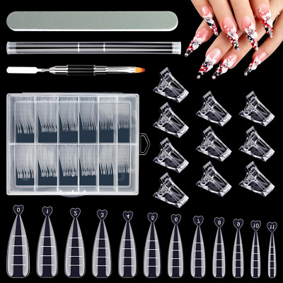 Doppelte Nagelformen Set 132 Stück Dual Nail Forms Set Mit Dual-Ended Polygel Na