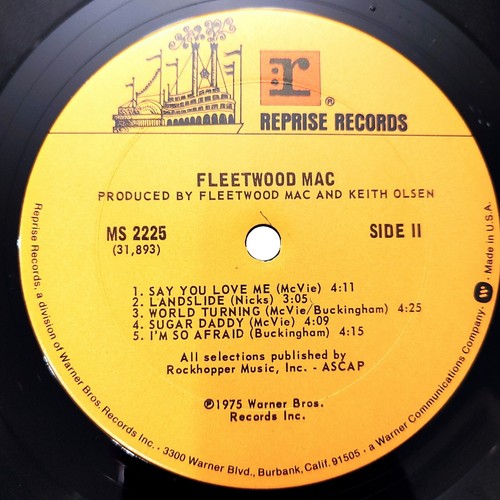 FLEETWOOD MAC "Self Titled" w/insert First Press 1975 MS 2225 LP Vinyl Record - Picture 5 of 11